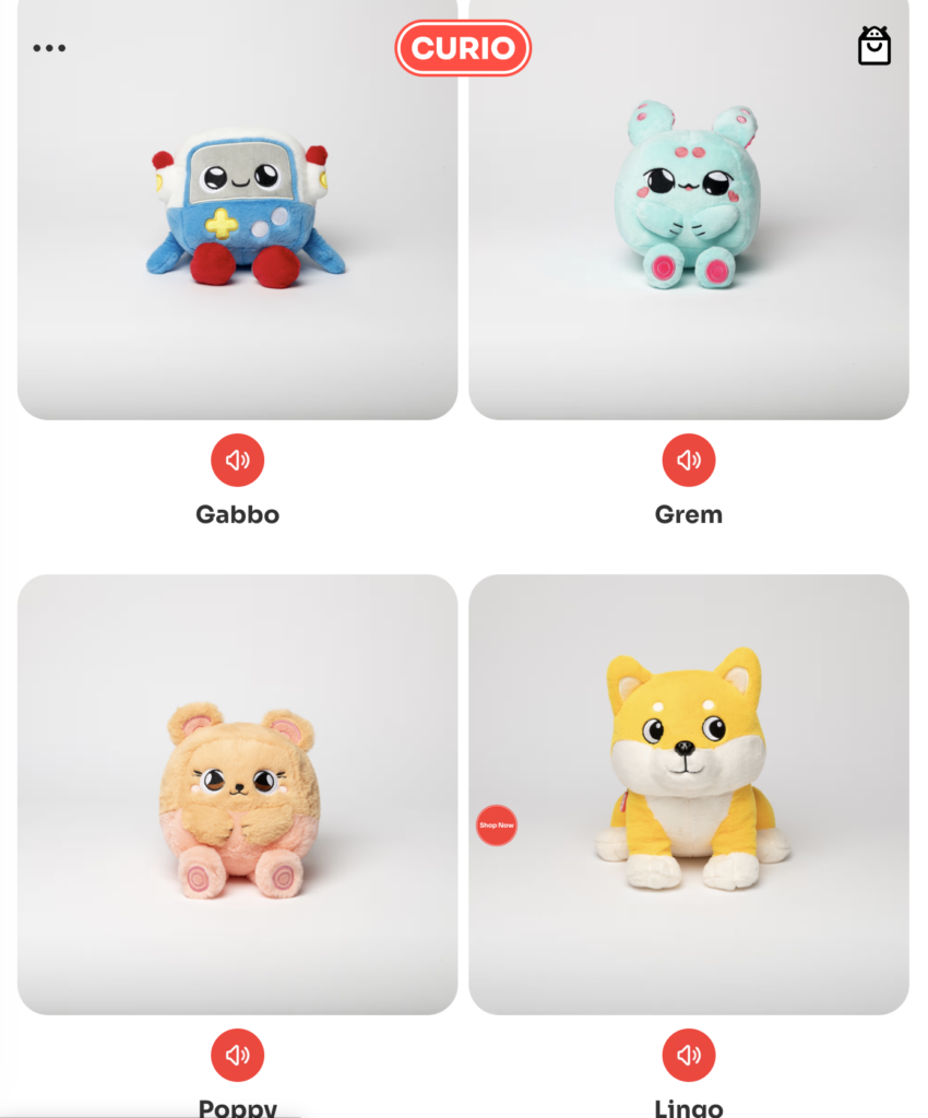 curio ai toys character