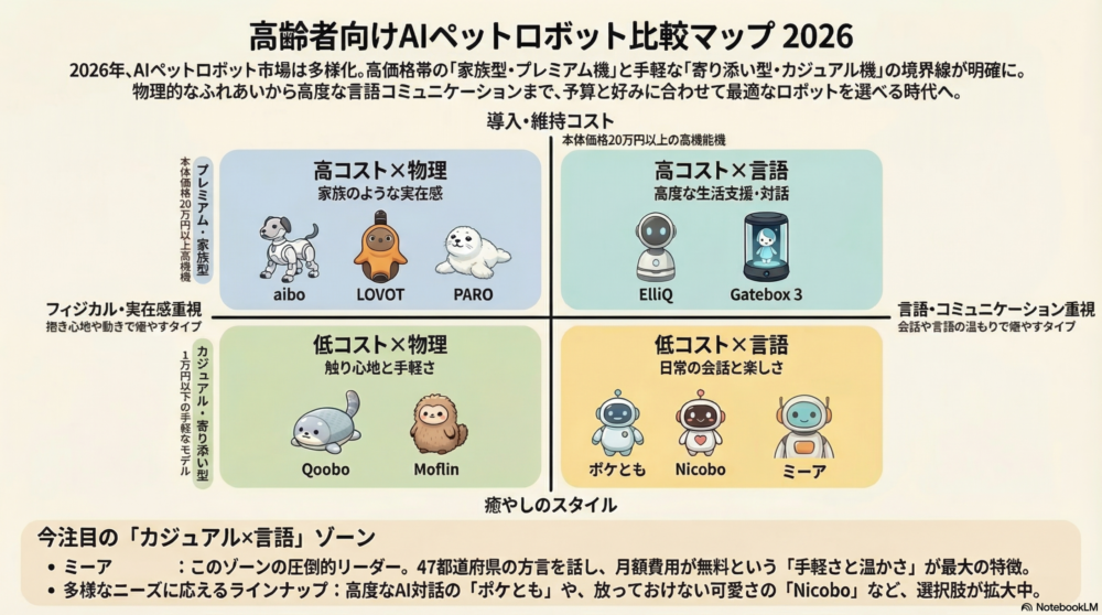 高齢者とコミュニケーションロボット