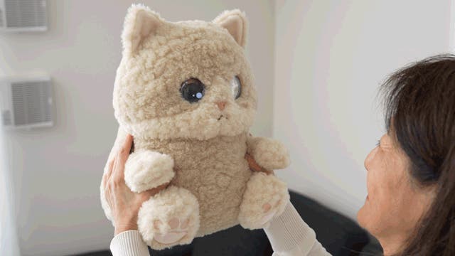 抱き上げられているMIMOの本体イメージ