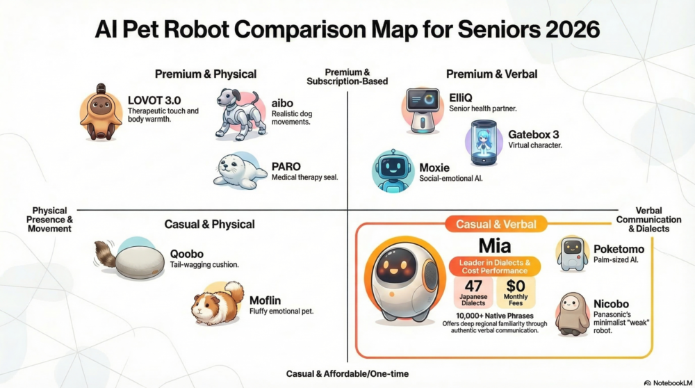 Pet robot for older adults and daily conversation support