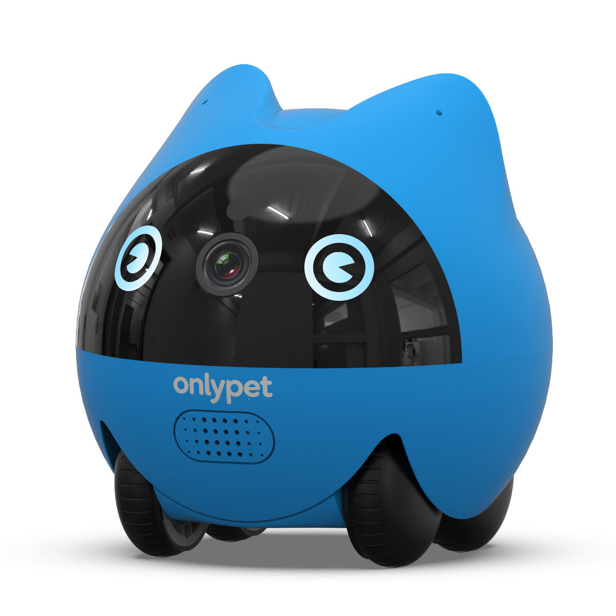 OnlyPet本体の正面デザイン。カメラとネコ耳型シルエットが特徴