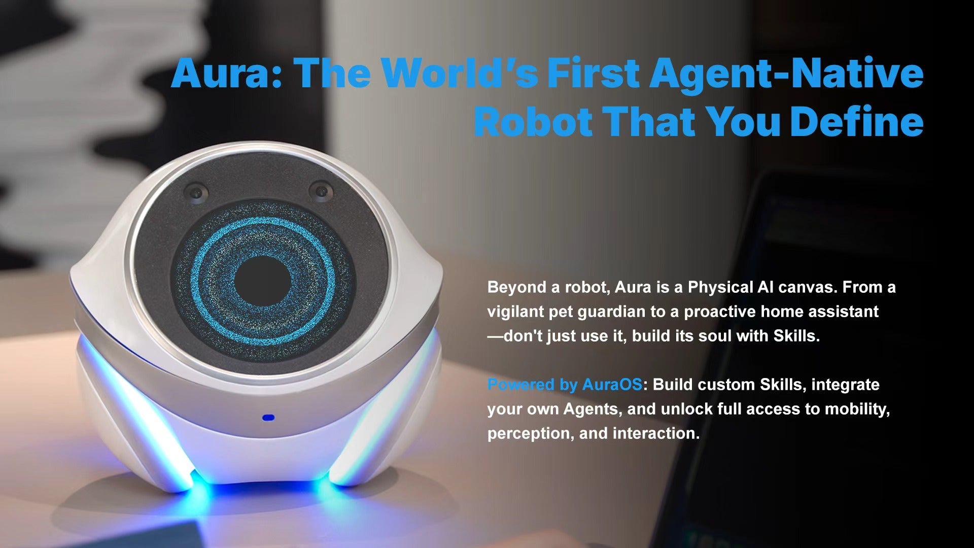 FrontierX Aura AI agent robot